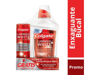 Enxaguante Bucal para Clareamento Colgate Luminous White 500ml Promo Grátis 1 Creme Dental na Amazon