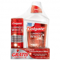 Enxaguante Bucal Para Clareamento Colgate Luminous White 500ml Promo Grátis 1 Creme Dental na Amazon