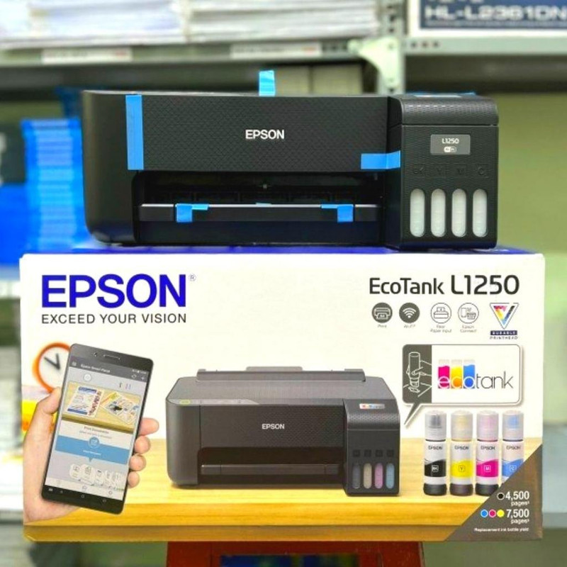 EPSON Impressora EcoTank L1250 – Tanque de Tinta Colorida, Wi-Fi Direct, Comando de voz, Bivolt na Amazon