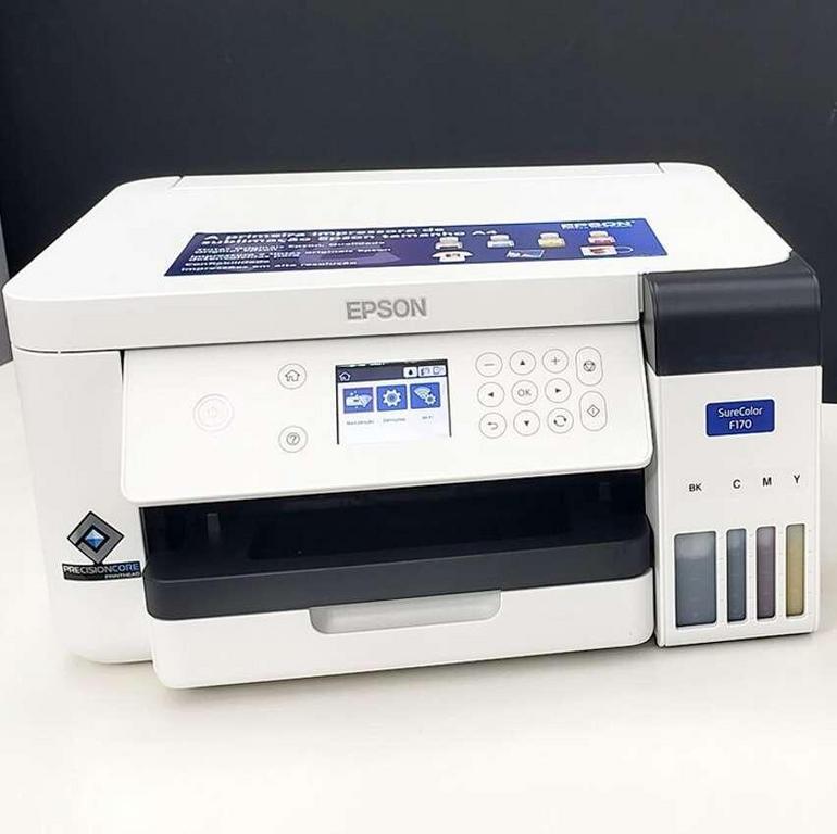 EPSON Impressora Sublimática Surecolor F170, tanque de tinta colorida – USB, A4, Branca, C11CJ80202 na Amazon