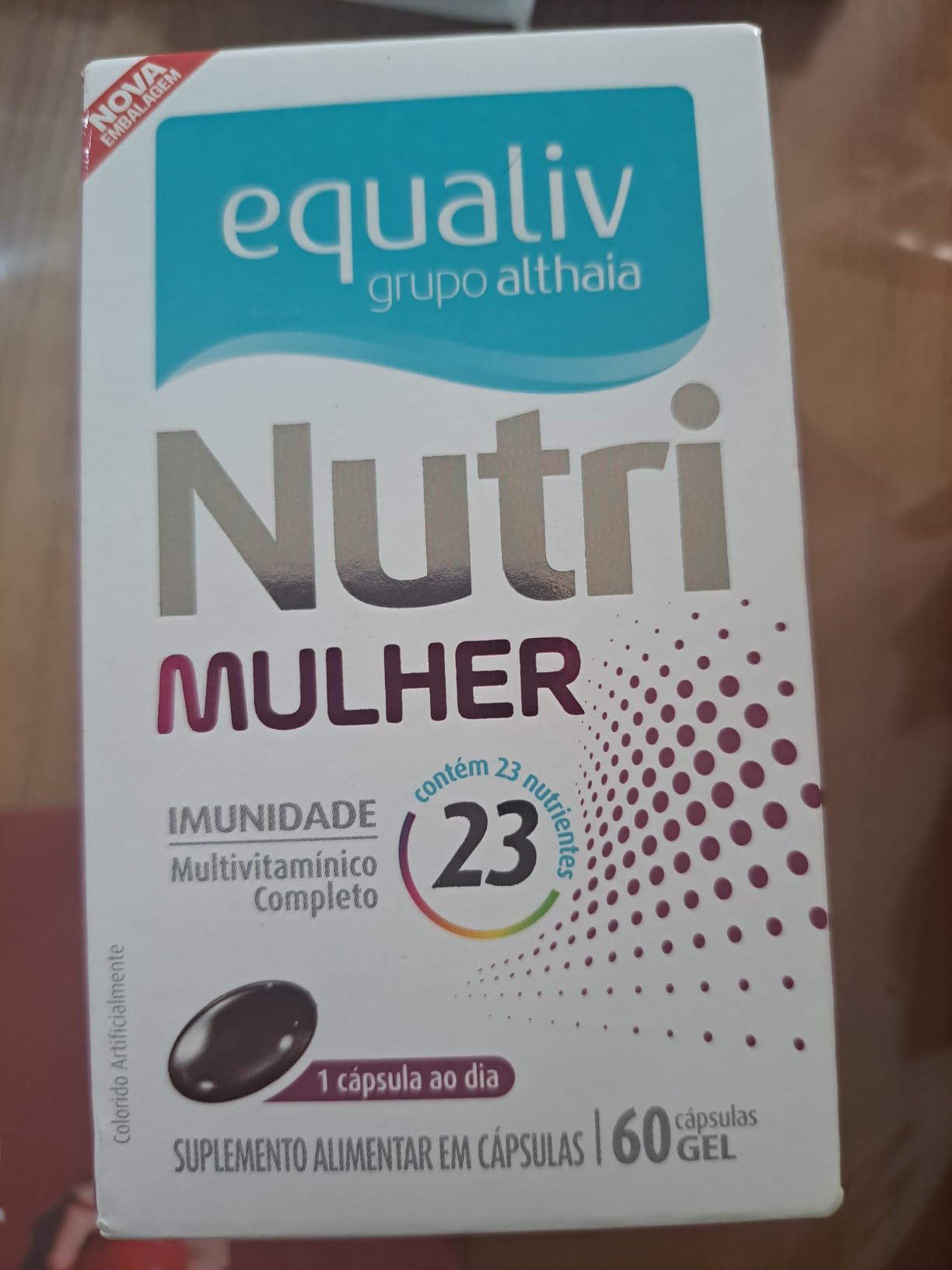 EQUALIV Nutri Mulher – Suplemento Alimentar em Cápsulas – Energia e Bem-estar – Multivitamínico Completo – Complexo B, Vitamina C, Ferro e Magnésio, 60 Cápsulas Gel na Amazon