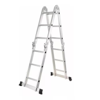 Escada Articulada Multifuncional 4x3 Alumínio Fortt 12 Degraus 3.34m - EAM4X3 - Marketplace na Casas Bahia