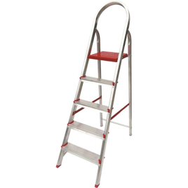 Escada de Alumínio com 5 Degraus ESC064 - Botafogo na Extra