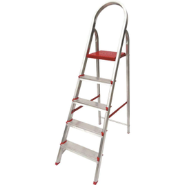 Escada de Alumínio com 5 Degraus ESC064 - Botafogo na Casas Bahia