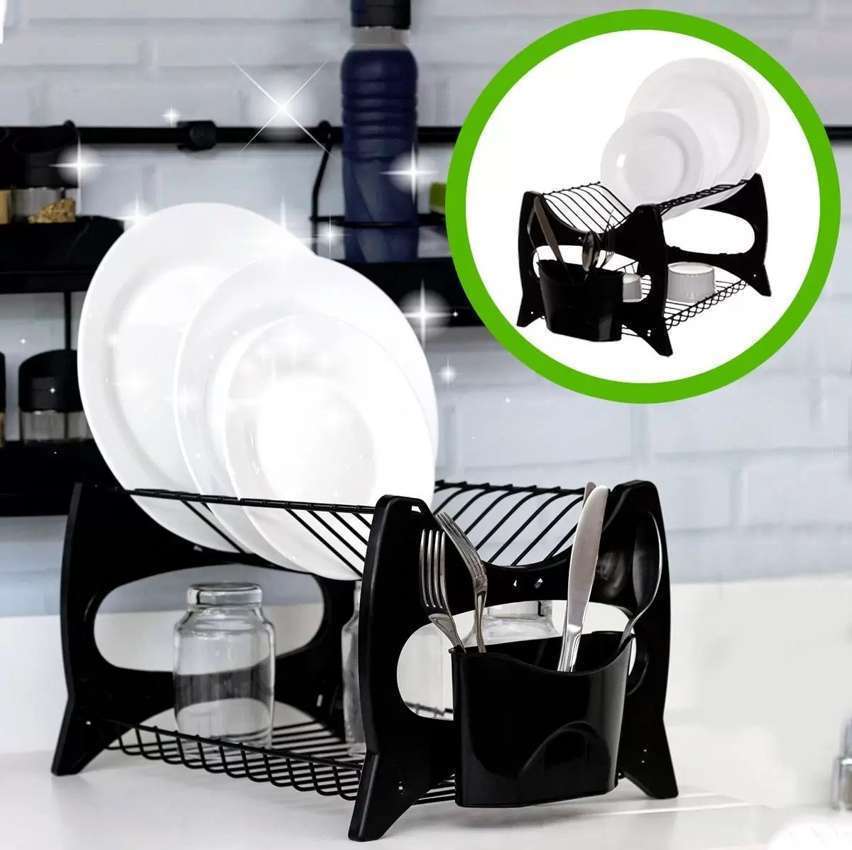 Escorredor De Louca Cozinha 13 Pratos Copo Duplo 2 Andares Porta Talheres – MetalTru na Magazine Luiza
