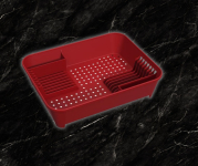 Escorredor de Louças Basic, 45 x 35 x 10,5 cm, Vermelho Bold, Coza na Amazon
