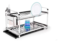 Escorredor de Pratos Duplo 20 Pratos – Montado Porta Talher Em Aço Inox – Mak Inox na Magazine Luiza