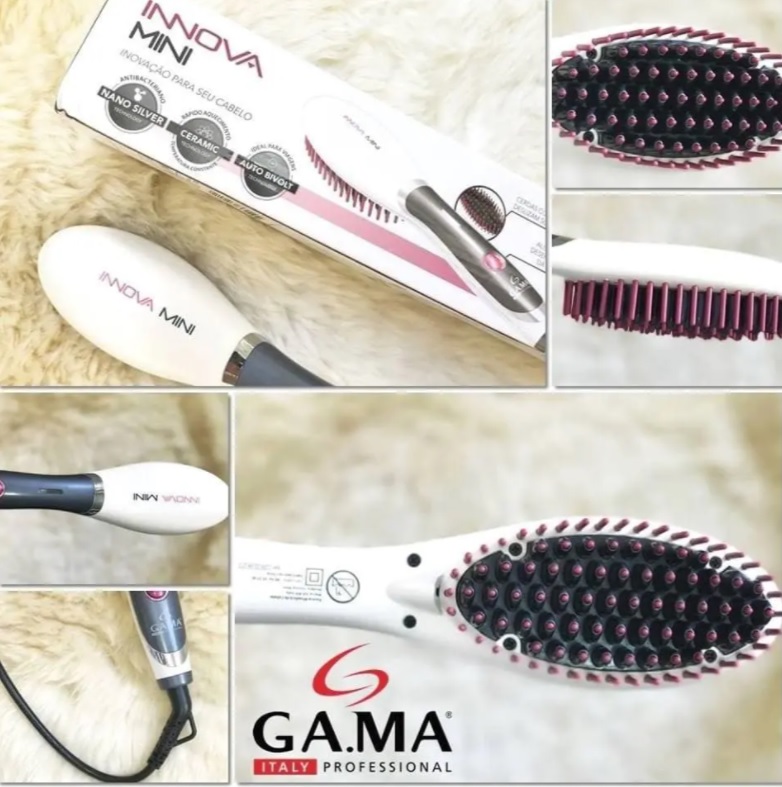 Escova Alisadora Gama Innova Mini – Cerâmica 220C na Magazine Luiza