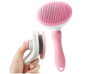 Escova Autolimpante Rasqueadeira Tira Pelos para Gatos e Cães de Pelo Longo na Amazon