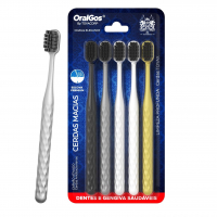Escova De Dente Adulto, 5 Unidades, Cerdas De Carvão Ativo, Ultra Macia, Para Gengivas Sensíveis na Amazon