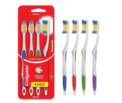 Escova de Dente Colgate Classic Clean Macia 4 unidades | Cores Sortidas na Amazon