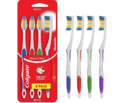 Escova de Dente Colgate Classic Clean Macia 4 unidades | Cores Sortidas na Amazon