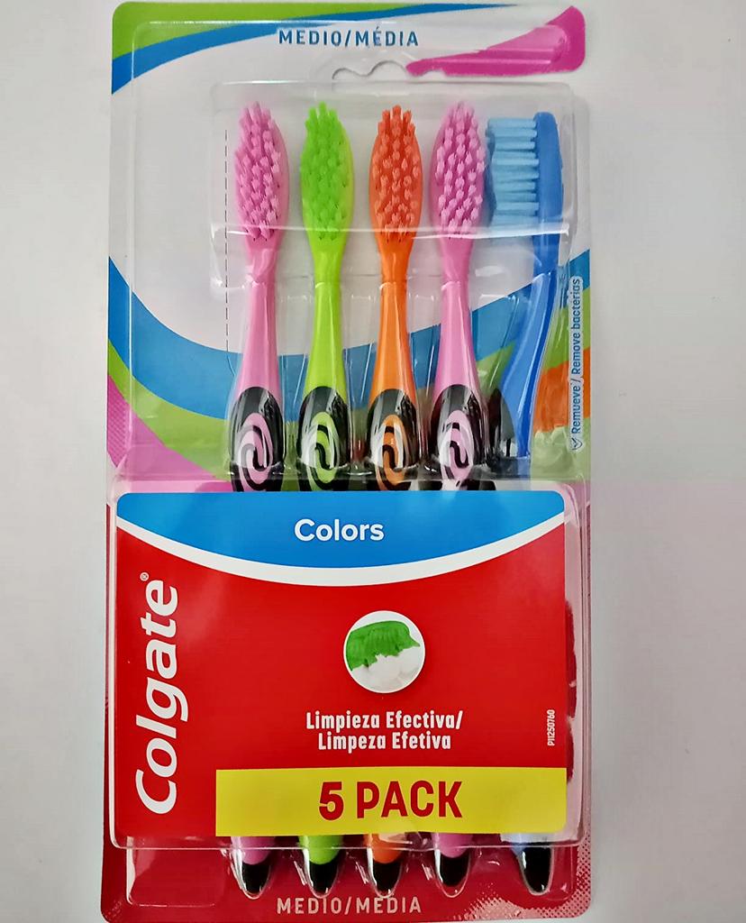 Escova de Dente Colgate Colors 5 Unidades na Magazine Luiza