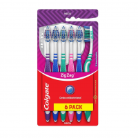 Escova De Dente Colgate Zig Zag Antibac 6 Unid na Amazon
