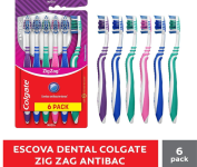 Escova de Dente Colgate Zig Zag Antibac – 6 unidades na Amazon