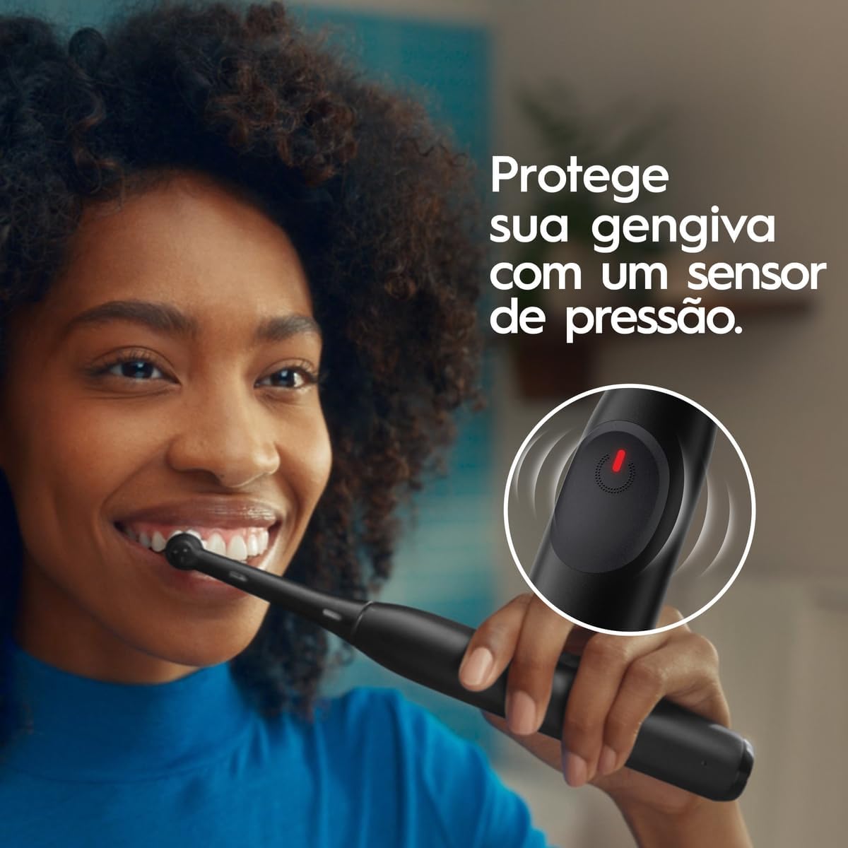 Escova de Dente Elétrica Oral-B Series iO2 para dentes 100% mais Limpos vs. uma Escova de Dente Manual Regular na Amazon