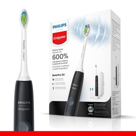 Escova de Dente Elétrica Philips Colgate SonicPro 50 na Shopee
