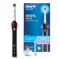 Escova De Dente Elétrica Recarregável Oral-B - Pro 2000 2 Refis na Magazine Luiza