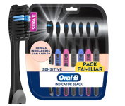 Escova de Dente – Oral-B – Indicador Black Charcoal – 7 Unidades na Amazon