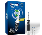 Escova de Dentes Elétrica, Oral-B PRO Series 1+, Cabeça Redonda, Cabo Ergonômico, 3 refis Precision Clean, Preta na Amazon