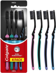 Escova Dental Colgate Slim Soft Carvão 4 unidades na Amazon