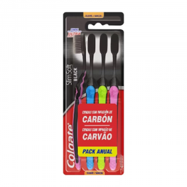 Escova Dental Colgate Slimsoft Black Com 4 Unidades na Panvel Farmácias