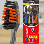 Escova Dental Colgate ZigZag Carvão 4 unid, CN07784A, Preto na Amazon