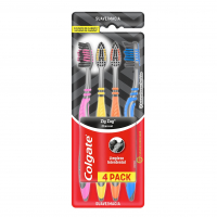 Escova Dental Colgate ZigZag Carvão 4 Unid, CN07784A, Preto na Amazon