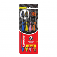 Escova Dental Colgate ZigZag Carvão 4 Unid na Amazon