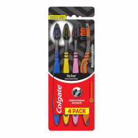 Escova Dental Colgate ZigZag Carvão 4 Unid na Amazon