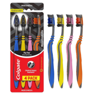 Escova Dental Colgate ZigZag Carvão 4 Unid na Amazon