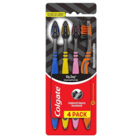 Escova Dental Colgate ZigZag Carvão 4 Unid na Amazon
