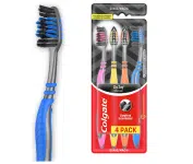 Escova Dental Colgate ZigZag Carvão, 4 unidades na Amazon
