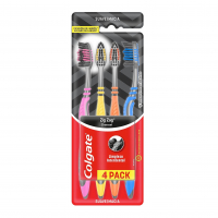 Escova Dental Colgate ZigZag Carvão, 4 Unidades na Amazon