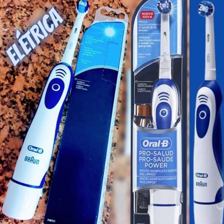 Escova Dental Elétrica Oral-B Pro-Saúde Power + 2 Pilhas na Amazon