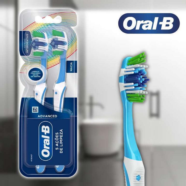 Escova Dental Oral-B Complete 5 Ações de Limpeza 40 Macia – 2 Unidades na Amazon