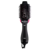 Escova Secadora Britânia BEC02PR Cabo Giratório Bivolt 1300W - Preta E Rosa na Casas Bahia