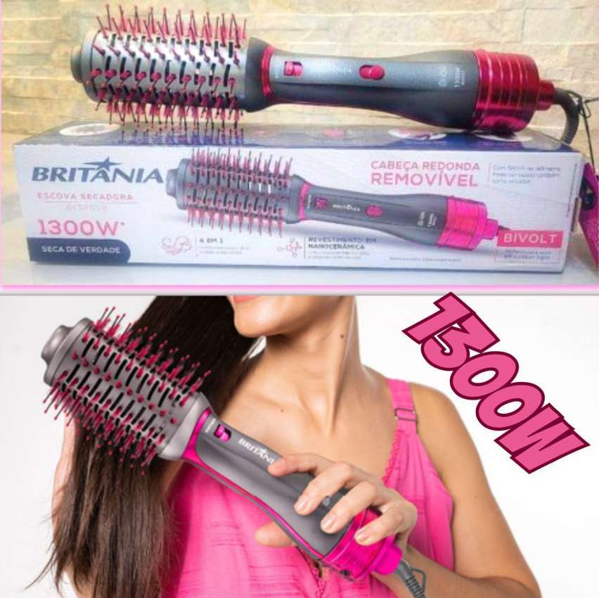 Escova Secadora Britânia BES26SR 1300W – 2 Velocidades com Íons na Magazine Luiza