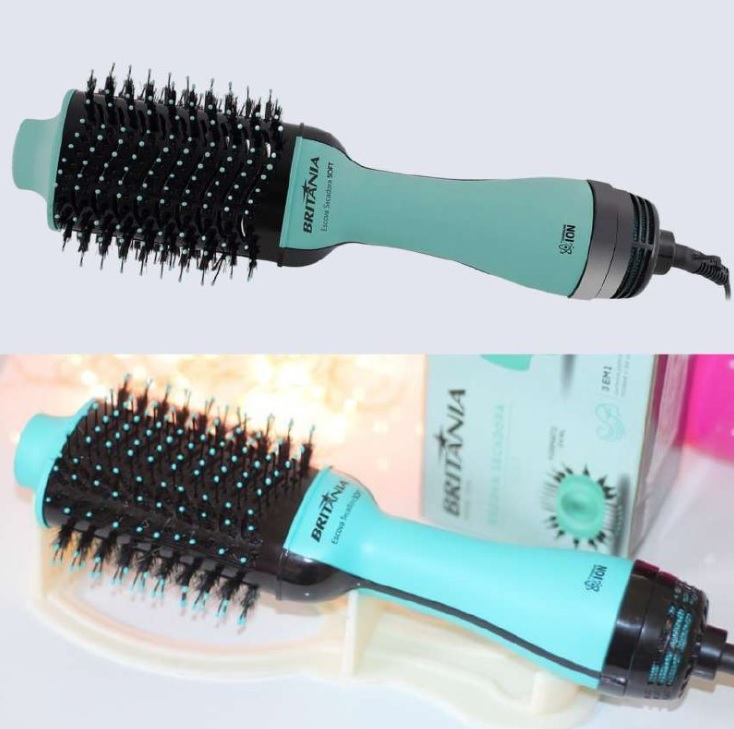 Escova Secadora Britânia Soft BEC05T 3 em 1 1200W – Verde na Casas Bahia