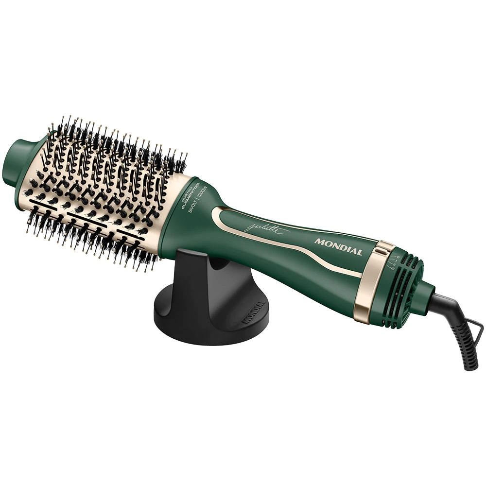 Escova Secadora Mondial by Juliette ES-Ju-02 1200W Verde Oliva – Bivolt na Casas Bahia