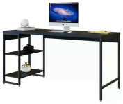 Escrivaninha com Estante Baixa 2 Prateleiras Estilo Industrial 150cm Active Yescasa na Amazon