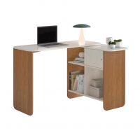 Escrivaninha Em L, Reta Ou Fechada Tampo Com Rotação 4 Nichos na Amazon