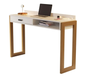 Escrivaninha/Mesa com USB Eleven – Perola/Nature – TuttiCasa na Amazon
