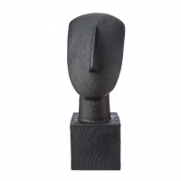Escultura Face Em Poliresina Preto 32cm 12427 Mart na Amazon