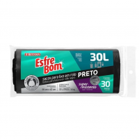 EsfreBom - Rolo De Saco Para Lixo Com 30 Sacos De 30 Litros, Cor Preta, Bettanin na Amazon