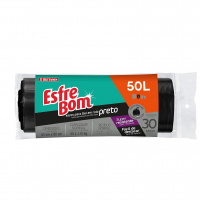 EsfreBom - Saco Para Lixo Preta, Rolo Com 30 Sacos De 50 Litros, Bettanin na Amazon