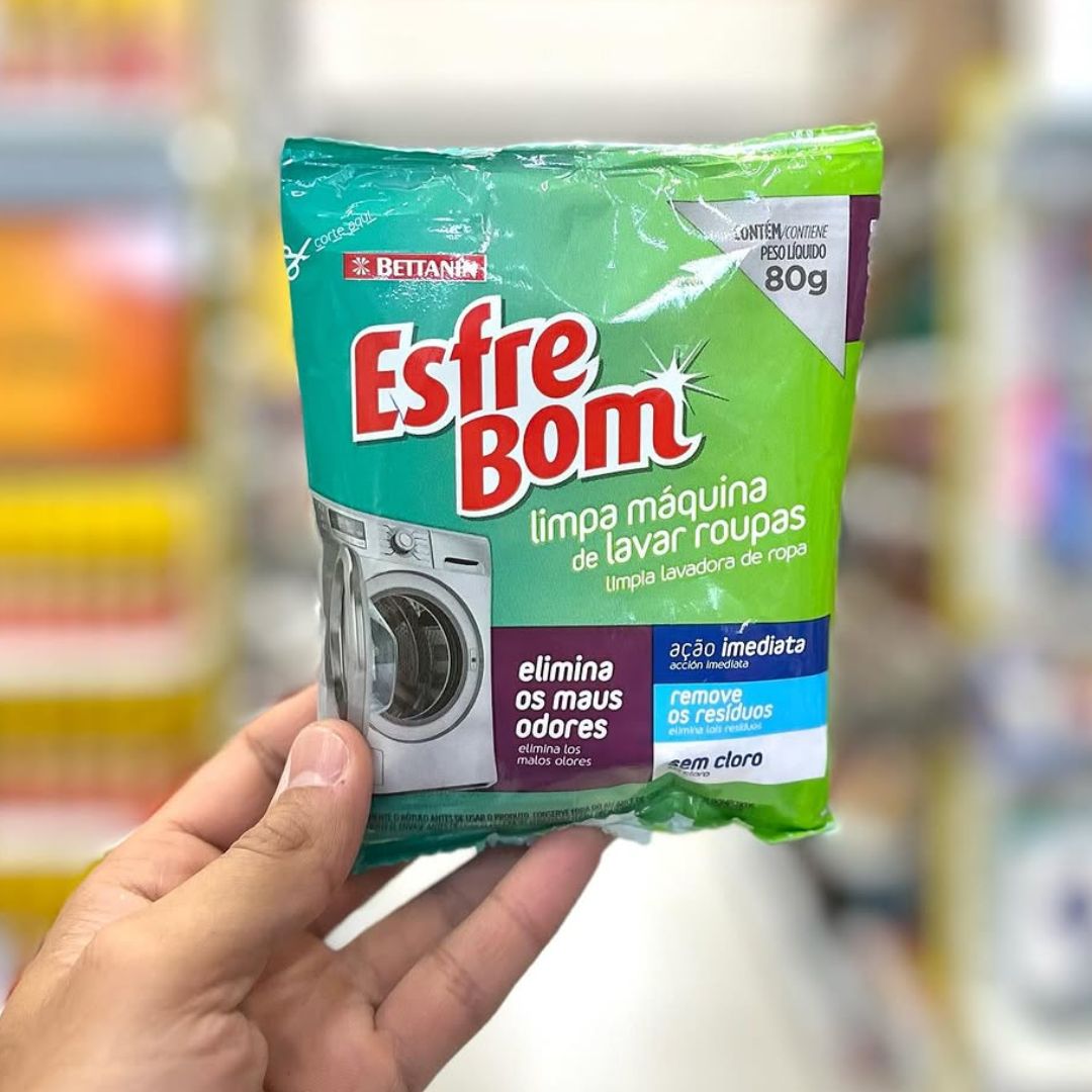 EsfreBom – Limpa Máquina de Lavar Roupas Sachê de 80 g, Bettanin na Amazon