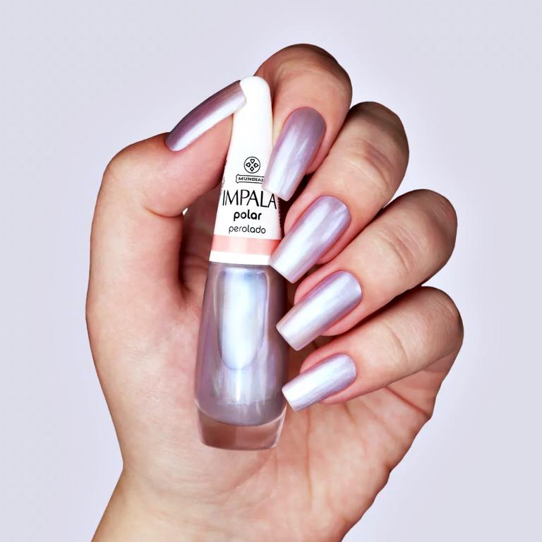 Esmalte Perolado Polar, Impala Cosmeticos, Branco, 7.5 ml na Amazon