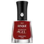 Esmalte Risqué Diamond Gel Vermelho Cereja Cremoso 9,5 Ml na Amazon