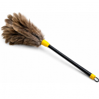 Espanador De Pó Com Penas Naturais 42cm – Cabo Longo E Leve na Amazon